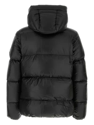 Pyrenex Hooded Quilted Down Jacket In Black