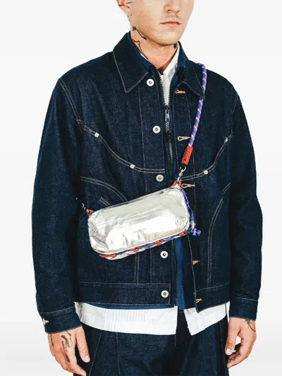 Topologie Medium Bottle Sacoche Messenger Bag In Red