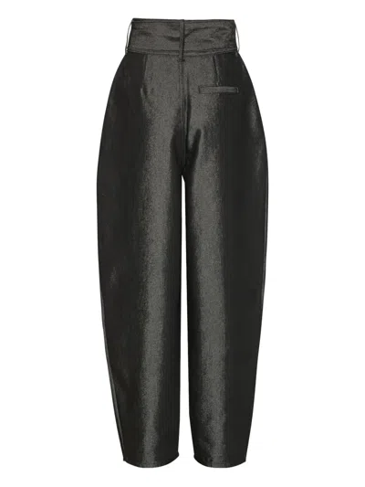 Rotate Birger Christensen Belted Trousers In Black