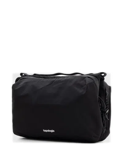 Topologie Bottle Sacoche Zip Fastening Shoulder Bag In Black