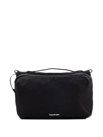 Topologie Bottle Sacoche Zip Fastening Shoulder Bag In Black