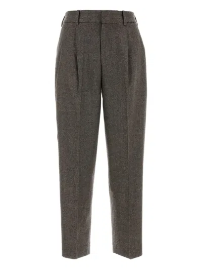 Pt Torino Front-pleated Tailored Trousers In Brown