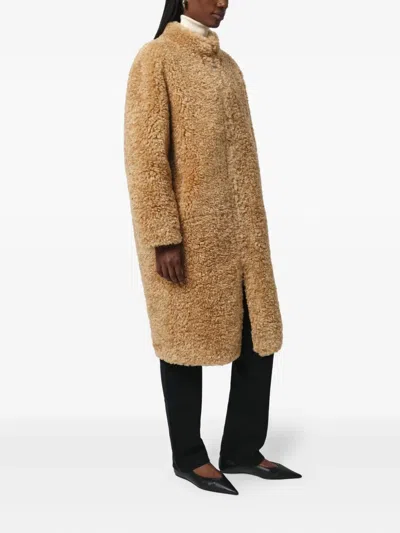Apparis Jude Bouclette Overcoat In Brown