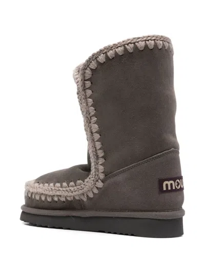 Mou Eskimo 24 Double Face Boots In Gray