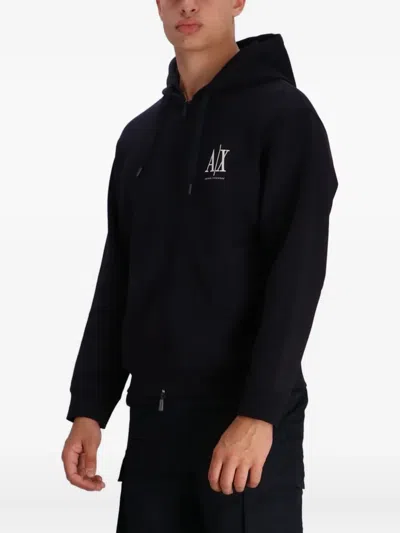 Armani Exchange Zip-up Hoodie In Multi