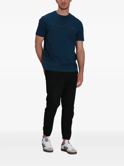 Armani Exchange Logo T-shirt In Blue