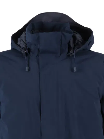 K-way Thomal Bonded Padded Down Jacket In Blue