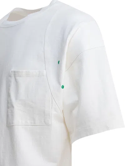 Kapital Pocketed Panelled T-shirt In White