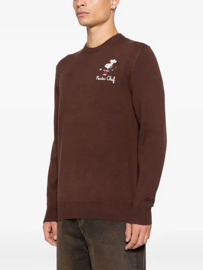Mc2 Saint Barth X Snoopy Graphic-print Sweatshirt In Brown