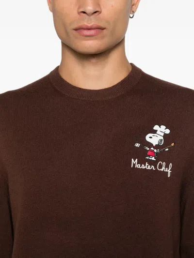 Mc2 Saint Barth X Snoopy Graphic-print Sweatshirt In Brown