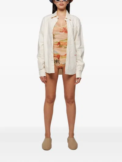 Les Benjamins Printed Swimsuit In Multi