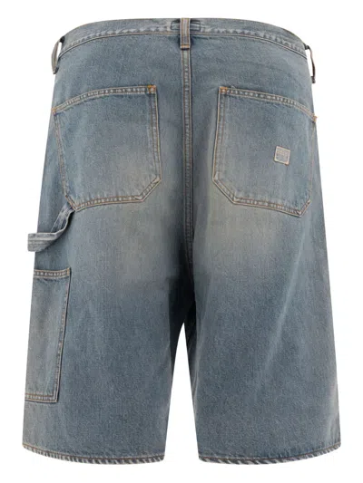 Kapital Embellished Cotton Shorts In Blue