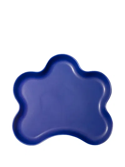 Octaevo Twisted Tray (25cm X 27cm) In Blue