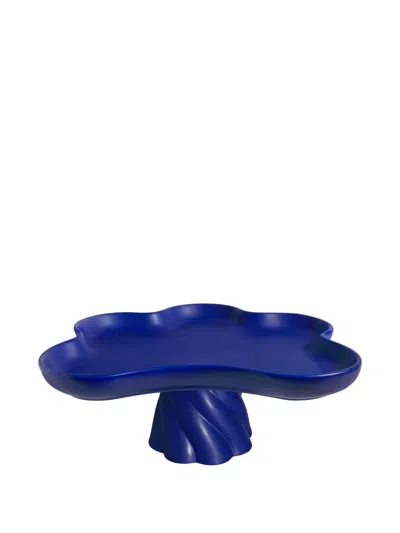 Octaevo Twisted Tray (25cm X 27cm) In Blue
