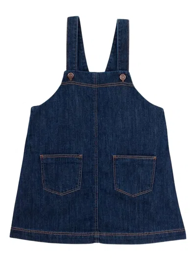 Knot Celina Patch-pocket Dress In Blue