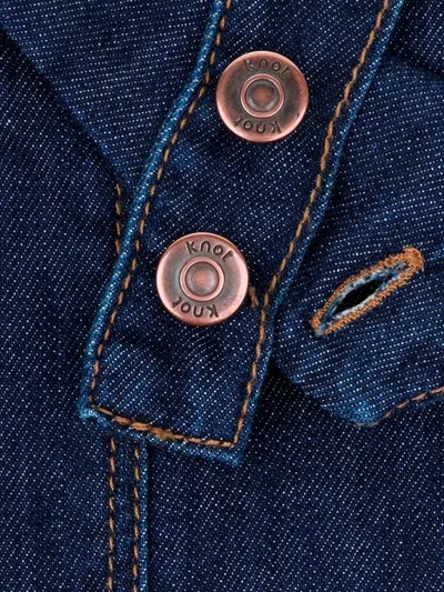 Knot Celina Patch-pocket Dress In Blue