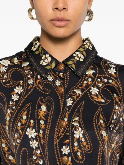 Farm Rio Floral Button Shirt In Multi