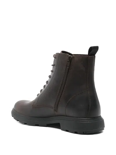 Geox Lace-up Boots In Brown