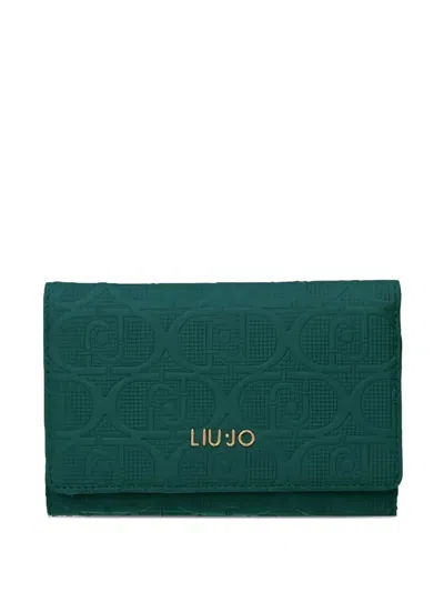 压纹LOGO三折钱包