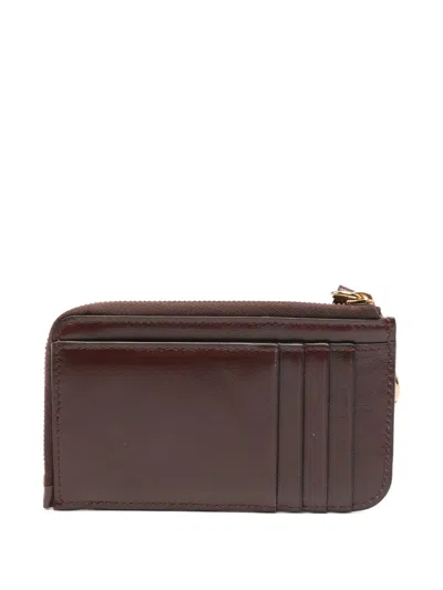Chloé Bow Charm Wallet In Brown