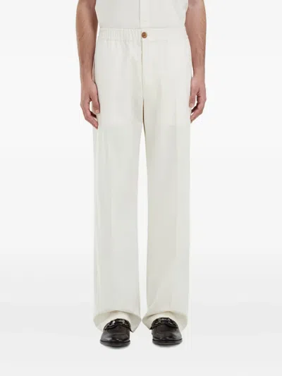 Ferragamo Elasticated Tailore Trousers In White