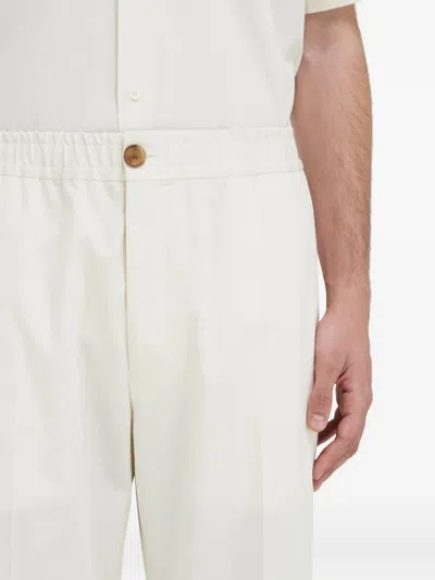 Ferragamo Elasticated Tailore Trousers In White