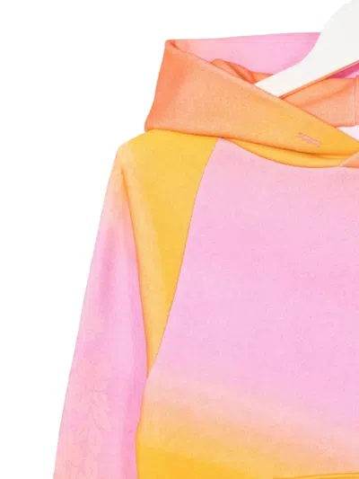 花卉印花连帽衫