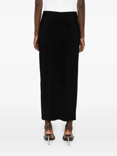Norma Kamali Marissa Slit-detail Skirt In Black