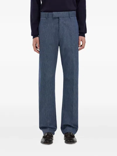 Ferragamo Asymmetric Tailored Trouser In Blue