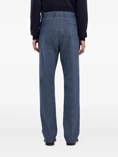 Ferragamo Asymmetric Tailored Trouser In Blue