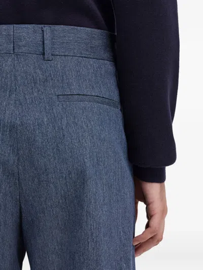 Ferragamo Asymmetric Tailored Trouser In Blue