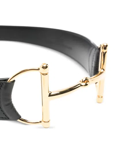 Gucci Horsebit Buckle Belt In Black