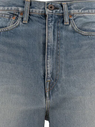 Kapital Crochet-appliqué Fringed Denim Shorts In Blue