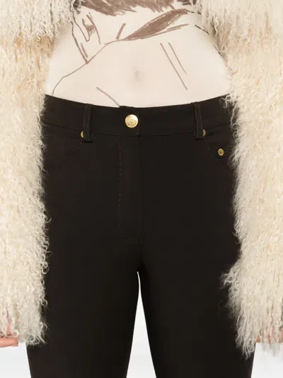 Pre-owned John Galliano 1990s Flared Trousers In Black