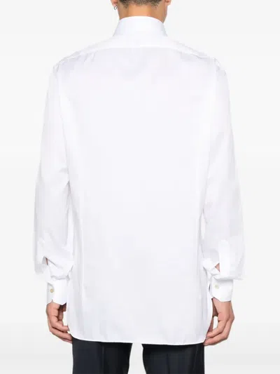 Kiton Button-down Shirt In Yellow