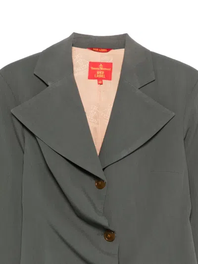 Pre-owned Vivienne Westwood 1990s Button-fastening Blazer In Gray