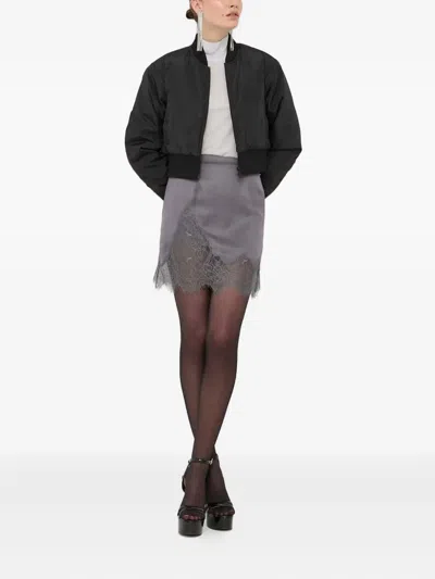 Patrizia Pepe High-neck Embellished Top In Neutral