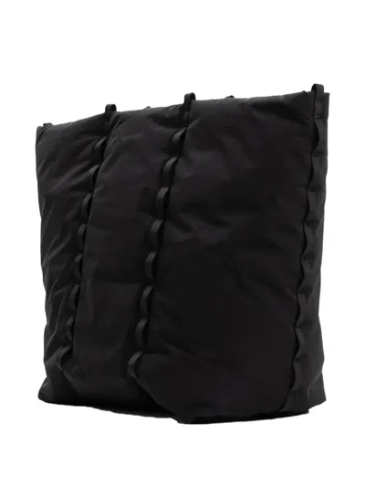 Topologie Cloud Ribbon-detail Tote Bag In Black