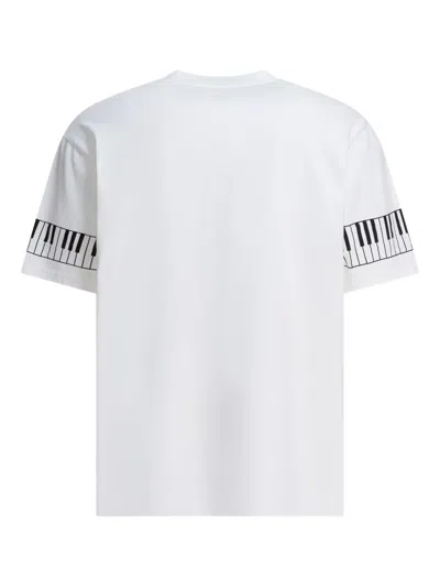 Kapital Piano-print T-shirt In White
