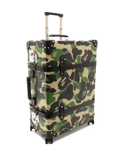 A Bathing Ape X Globe-trotter Camouflage-print Luggage In Multi