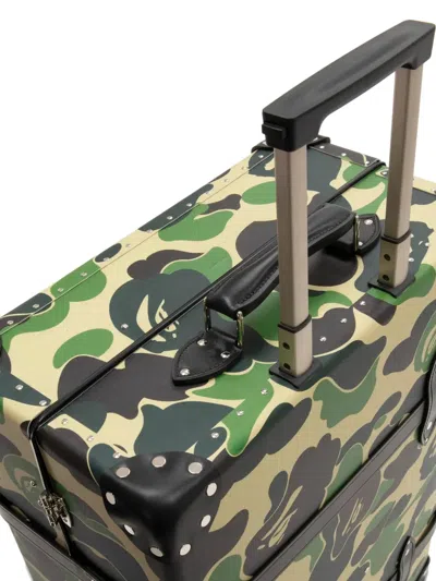 A Bathing Ape X Globe-trotter Camouflage-print Luggage In Multi
