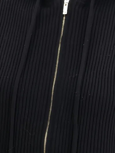 Max Mara Wool And Cashmere Hooded Gilet In Black