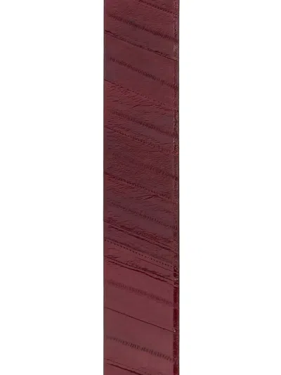 Fendi Forever Leather Belt In Red