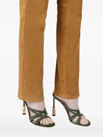 Bally Strappy Heeled Sandals In Green