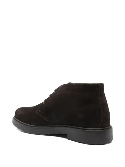 Geox Lace-up Stivaletti In Brown