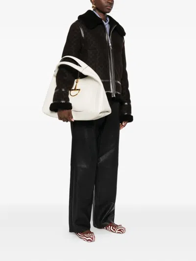 Gucci Softbit Small Shoulder Bag In White