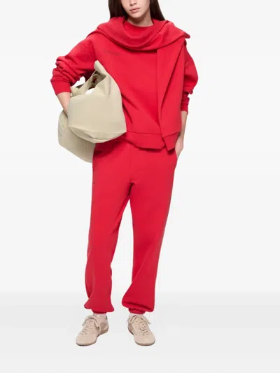 Pangaia 365 Cotton Sweatshirt In Red