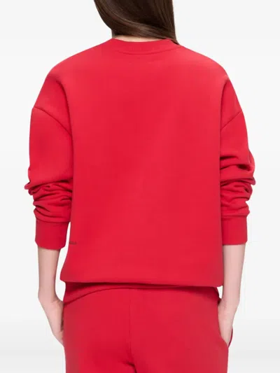 Pangaia 365 Cotton Sweatshirt In Red