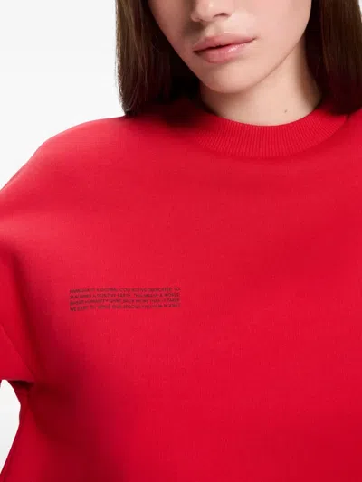 Pangaia 365 Cotton Sweatshirt In Red