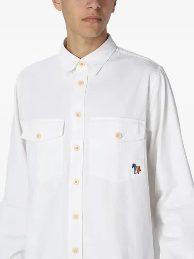 Paul Smith Logo-detail Shirt In White